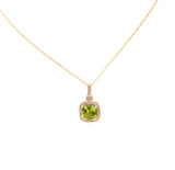 Peridot Necklace in Yellow Gold F330B433229