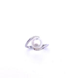 Free Form Pearl and Diamond Ring C314R3109SP