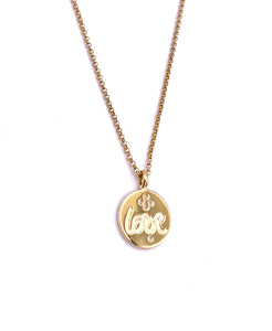 Yellow Gold Love Pendant F223N10130