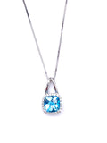Blue Topaz Necklace F314P815CK-Zt