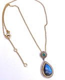 Jorge Revilla Kira Collection Labradorite Necklace F351CL129-012/JLO