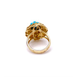 Estate Turquoise and 18k Gold Ring EFTurq