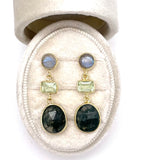 Jorge Revilla Spain Geo Collection Moss Agate Earrings F351PE129-3502