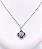 Blue Sapphire and Diamond Necklace F330B435525
