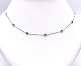 Emerald Station Necklace F401NO5419-EM