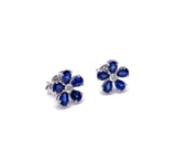 Simon G Blue Sapphire Flower Earrings F846LE4695