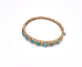 Vintage Gold and Turquoise Bracelet