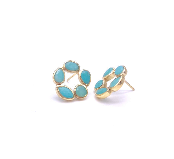 Jorge Revilla Morning Collection Amazonite Earrings F351PE129-75/AZO