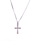 Petite White Gold Cross F330B409021