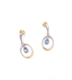 Jorge Revilla Spain Bubble Collection Blue Topaz Earrings F351PE121-217-BTOM