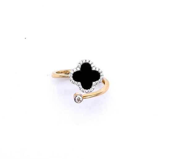 Black Onyx Ring Yellow Gold C314R2004ON