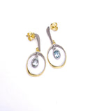 Jorge Revilla Spain Bubble Collection Blue Topaz Earrings F351PE121-217/BTM