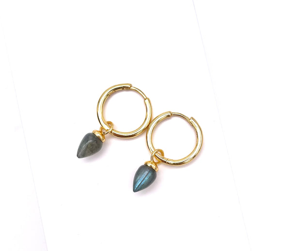 Jorge Revilla Pendulum Collection Labradorite Earrings F351PE129-15/LO