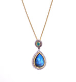 Jorge Revilla Kira Collection Labradorite Necklace F351CL129-012/JLO