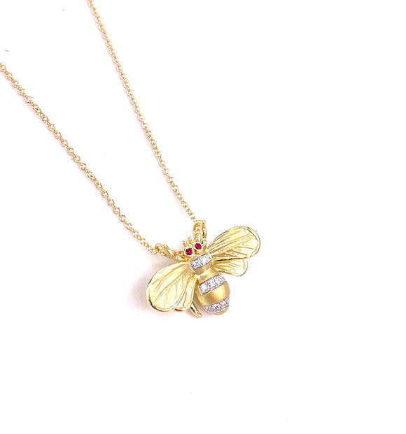 Simon G Bee Pendant A846DP274-Y