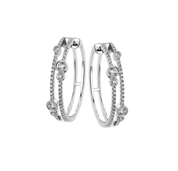 Simon G Diamond Hoop Earrings A846LE4663