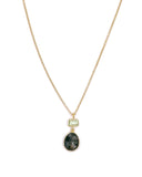 Jorge Revilla Spain Moss Agate and Green Amethyst Necklace F351CG129780/MUO