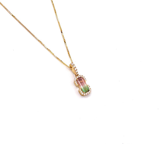 Watermelon Tourmaline Necklace F368PH20C250073C