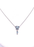 Jorge Revilla Spain Deco Collection Blue Topaz Necklace F351CL129-40/BT