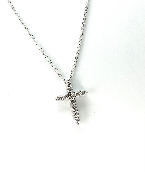 Zeghani Diamond Cross Pendant Necklace A317ZP289