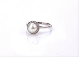 Pearl Ring in White Gold C330B437058