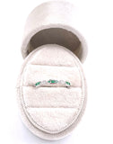 Petite Emerald and Diamond Band Ring C245RG84291-WDE
