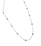 Emerald Station Necklace F401NO5419-EM