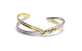 Jorge Revilla Spain Two Tone Cuff Bracelet F351PU120-9509/O