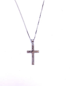 White Gold Cross Necklace F312XR485