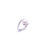 Free Form Pearl and Diamond Ring C314R3109SP