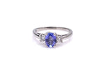 Oval Tanzanite Ring in White Gold C330B436009