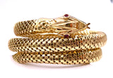 Estate 18K Snake Wrap Bracelet EF-SNAKE