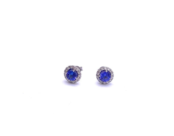 Tanzanite and Diamond Earrings F330B402493