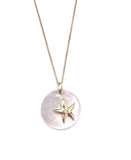 Mother of Pearl Starfish Necklace A317ZP1212