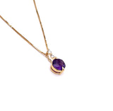 Amethyst Necklace in Yellow Gold F341STP107CK-A