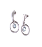 Jorge Revilla Spain Bubble Collection Blue Topaz Earrings F351PE121-217/BTM