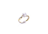 Simon G Two Tone Twist Engagement Ring A846LR3052