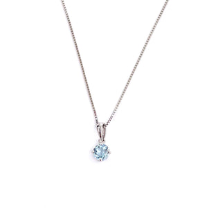 Aquamarine Pendant in White Gold F314STP156Q