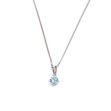Aquamarine Pendant in White Gold F314STP156Q