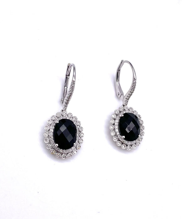 Black Onyx Dangle Earrings F401E03281-BLOX