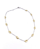 Jorge Revilla Spain Two Tone Bean Collection Necklace F351CL120-9528/O