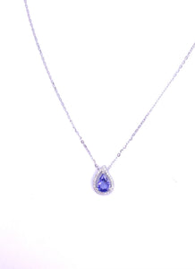 Pear Shaped Tanzanite Necklace F401N04409-TZW