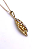 Ornate Zeghani Pendant Necklace in Yellow Gold A317ZP1150