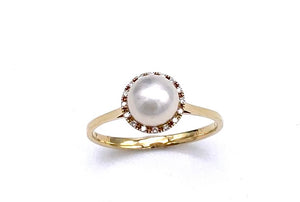 Pearl Ring in Yellow Gold C223R8486PRL