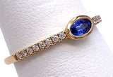 Tanzanite Ring in Yellow Gold With Diamonds C087RM4245