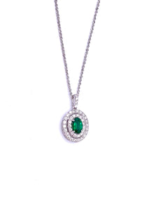 Oval Emerald Necklace F330B377768