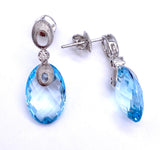 Cordova Blue Topaz Dangle Earrings A00920238BT