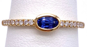 Tanzanite Ring in Yellow Gold With Diamonds C087RM4245