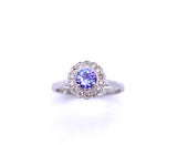 Round Tanzanite and Diamond Ring C330B345115