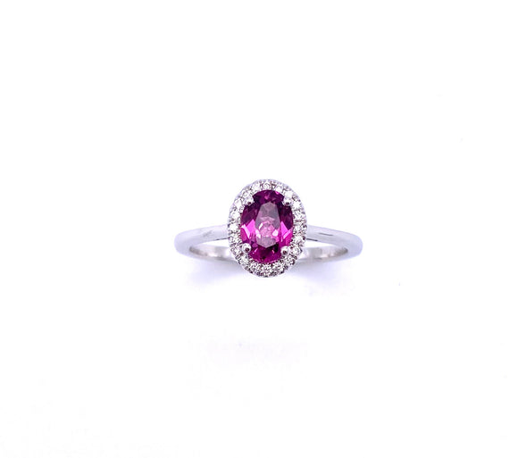 Rhodolite Garnet and Diamond Ring C038LCK10220RGAR